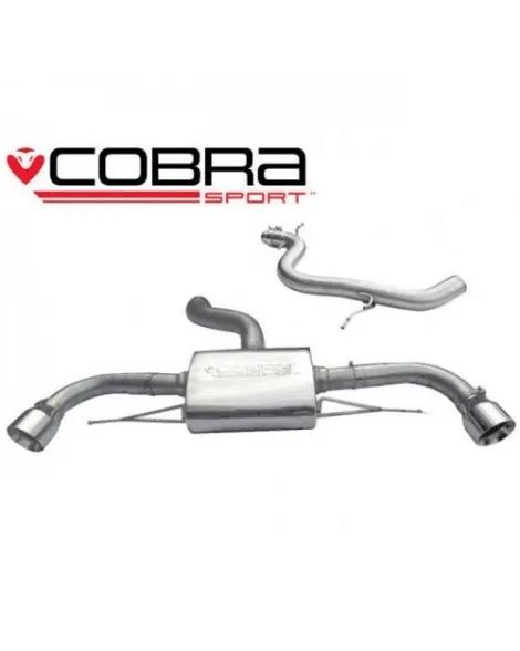 Audi TT 1.8 & 2.0 TFSI (Mk2) (2WD) Dual Exit T/P's 11-14 Cobra Sport Cat Back System